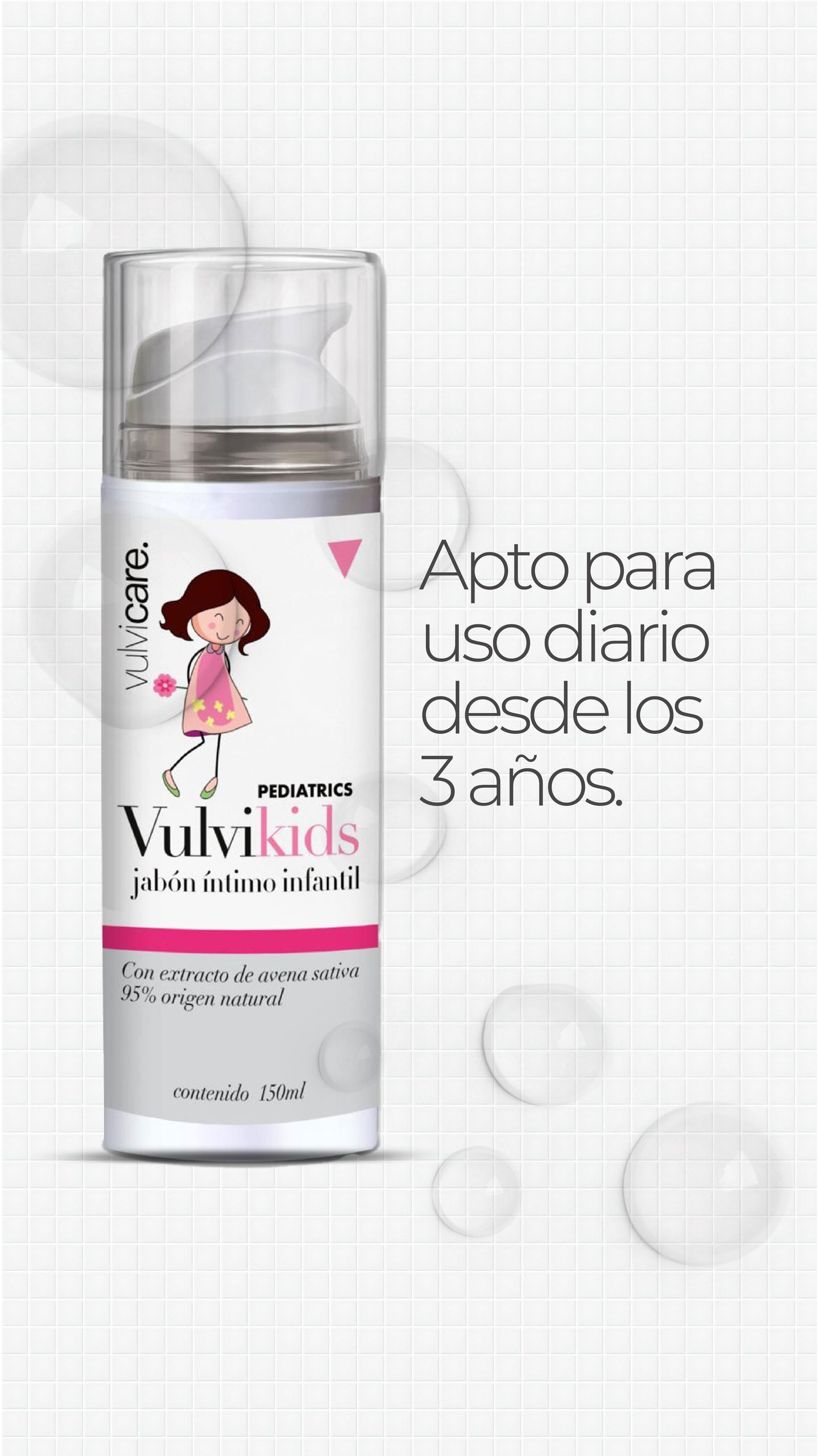Vulvikids | Jabón Íntimo prebiótico para niñas